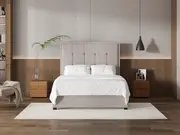My Style Framed Headboard & Slimline Base - Queen / Haze / Standard Base