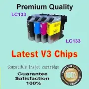 5pcs Compatilble with Brother LC131 LC133 Ink MFCJ650DW MFC-J470DW MFCJ475DW NEW