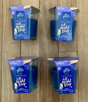 Lot Set Of 4 Glade Fall Night Long Single Wick Candles Air Freshener Oil Infused