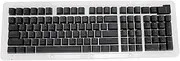 113 Keys Thai Keyboard Keycaps Minimalist ABS Keycaps for 61 64 68 84 87 96 98 100 104 108 Mechanical Keyboards,Comfortable Touch (Black)
