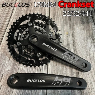 BUCKLOS Bicycle Crankset 104/64BCD MTB Crank Set 22/24/26/32/38/42/44T Bike Chai
