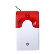 Mini Strobe Siren Sound Alarm Lamp Flashing Red Blue Indicator Light Wired 12V 24V 220V 110DB