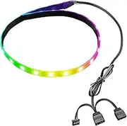 PC LED Light Strip, Magnetic RGB Light Strip, 40CM Flexible Strip Light, 5V ARGB Divine Light Synchronised Chassis Light Pollution Strip, Chassis Decorative Light Strip.