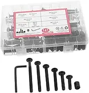 Mobestech 141pcs Crib Hardware Replacement Kit Socket Head Screws Bolts Nuts Assortment for Furniture Connection Easy DIY Installation Fit for Various Furniture
