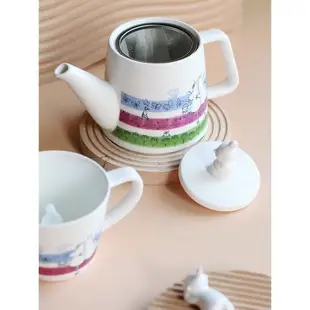 日本Afternoon Tea姆明聯名款 北歐陶瓷茶具套裝家用茶壺咖啡杯