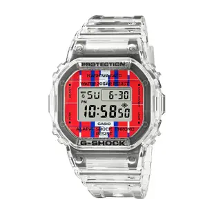 CASIO卡西歐 G-SHOCK 佐藤可士和聯名錶款 半透明 替換式錶圈/錶帶組 經典系列 DWE-5600KS-7_43.8mm