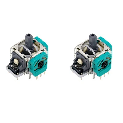 2pcs 3D Analog Stick Green Joystick Rocker For XBOX Series X Controller