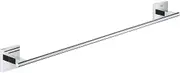 GROHE Start Cube Towel Rail – Bathroom Wall Mounted Towel Holder (Metal, Concealed Fastening, Including Screws and Dowels), Size 600 mm, Extra Easy to Fit with GROHE QuickGlue, Chrome, 41089000