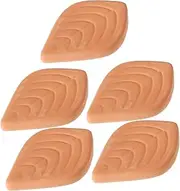 NOLITOY 5Pcs Leaf Shaped Brown Sugar Keeper Discs Reusable Softener for Baking Efficient Moisture Control Food Storage for Softening Hardened Sugar