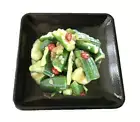 Melamine 4-3/4" X 4-3/4" Square Plates Set Side Dish Sushi Sashimi Plate Black