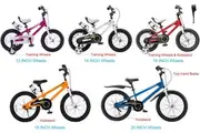 RoyalBaby Freestyle 12'' kid's Bike for Boys and Girls, 12 inch Kids Bicycle with Training Wheels & Water Bottle,Pink Colour