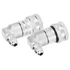2x Keg Coupler Adapter Quick Connector Dispenser Ball&8209;Lock MFL1/4&8209;In