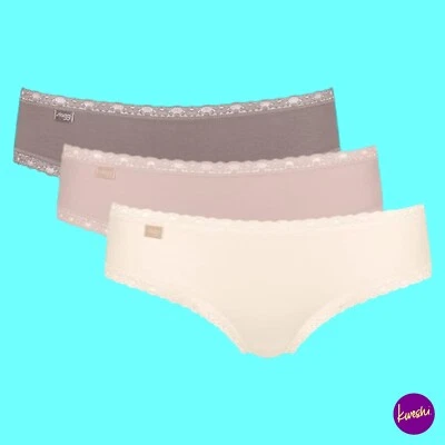 SLOGGI Women's 24/7 Weekend Hipster Briefs, 3 Pack, Multicolour, UK 14, L, EU 42