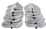 LTWHOME Microfibre Cleaning Pads Suitable for VAX S2 Bionaire H2o H20 Delt Steam Mop (Pack of 12)