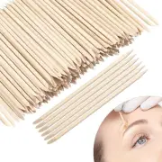 Eye Brow Wooden Wax Sticks Mini Waxing Applicator Sticks Lip Nose Eyebrow Wax...