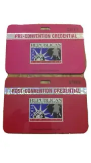 2004 Republican National Convention Pre&Post Credentials Tickets George W Bush