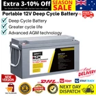 Giantz 200Ah Deep Cycle Battery 12V AGM Marine Sealed Power Portable Box Solar C
