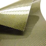 500x400x0.3mm 3k Carbon Fiber / Aramid Composite Veneer Sheet Panel (Twill Weave
