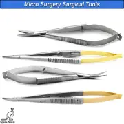 Micro Surgery Castroviejo Needle Holder TC Dental Noyes Suture Spring Scissors