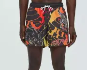Ed Hardy Panther Swim Trunks Shorts Men's XL Black 6" Inseam Nova Men