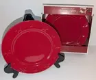 Set of 4 Target Home HOLIDAY 2010 Birchwood Chalet 9 1/2" Salad Plate Red MIB