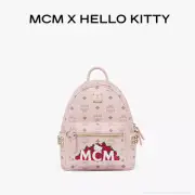 MCM x HELLO KITTY 50th Anniversary Mini Stark Side Studs Backpack in Visetos