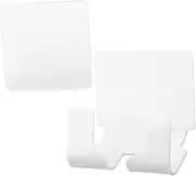 Adhesive Wall Mount Phone Bracket Punch Cell Phone Storage Rack for Bedroom Durable Design with Cable Management Smooth Surface and Easy Installation