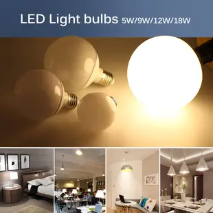 E27 LED 燈 LED 燈泡龍珠燈泡 5W 9W 12W 18W 燈泡白色/暖白色 LED 射燈適用於臥室客廳