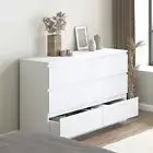 6 Drawer Dresser Chest of Drawers, Dresser Clothes Storage Cabinet