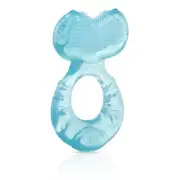 Nuby Teethe-eeze Silicone Teether Toy for Infants, Aqua