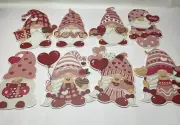 Glenmal 12 Pcs Valentine's Day Yard Signs Gnomes Swedish Tomte Elf Corrugated