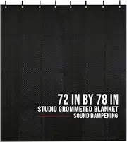 BoxerTools Studio Sound Dampening Blanket 78" x 72" - Window, Door, Wall, Ceiling, Insulated Blanket, Light Blocker, Sound Absorbing, Acoustic Sound Treatment - Grommets and Loops