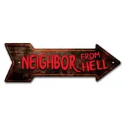 SignMission P-ARROW10-999719 10 x 30 in. Wide Neighbor From Hell Arrow Sign