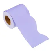2.24"x32.8Ft Bulletin Board Border,Scalloped Trim Strips Wall Decor,Light Purple