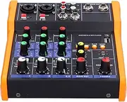 GOWENIC 4-Channel Mixer, Smart Noise Reduction, USB & Bluetooth, 4 Inputs, 1 Output, GOWENICwtu4dfr5zk