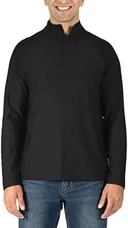 [Gerry] Men's Moisture Wicking Active Stretch Long Sleeve Quarter Zip Pullover