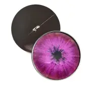 Pair Burst Pink Cyberpunk Half Sphere Sew-On Glass Eyes Taxidermy Jewelry Art