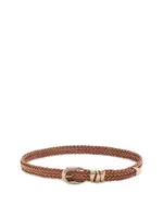 Madewell Women's Triple Keeper Woven Leather Belt