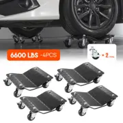 4Pc Wheel Dolly Car Positioning Jack Vehicle Mover Transporter Trolley 3ton New