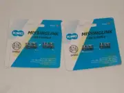 KMC Shimano Missing Link 7.3mm for 6/7/8 Speed Chains REUSABLE Silver 2 Packages