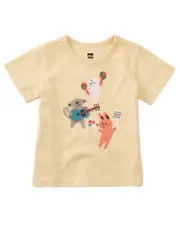Tea Collection Party Monkeys Graphic T-Shirt