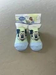Pair Of Disney Baby Mickey Mouse Unisex Baby Socks~For 0-6 Months, New With Tags