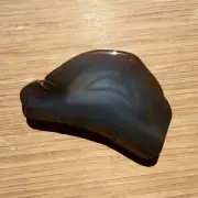 Agate Geode Rock Slice Thick Cut Polished Brown Stone Gray Banding 4.75 Inches