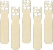 WeiLaiKeQi 5 Pieces Herb Stripper Herb Leaf Stripping Tool Wooden Vegetable Leaf Remover for Kale