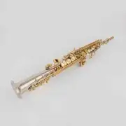 New JSS1100SG Soprano Saxophone Instrument Silvering Gold Key with Case