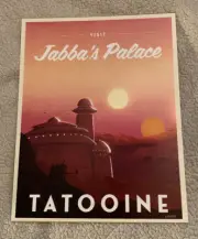Bam Ultra Exclusive Star Wars Jabba’s Palace Tatooine Art Print 11X14 LE /600