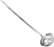 ULTECHNOVO Stainless Steel Long Handle Ladle Spoon for Soup Ergonomic Metal Serving Spoon Resistant Kitchen Gadget for Home Restaurant Canteen Use