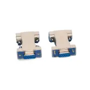 1in Null Modem Adapter DB9 Female to DB9 Female - Yellow-black