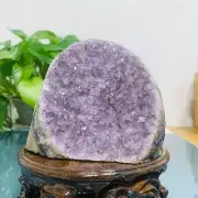 1216g Natural Amethyst Geode Mineral Specimen Crystal Quartz Energy Decoration