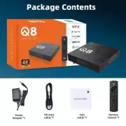 2024 Q8 New Android 12.0 Mega TV Box 4K/ 5G 2GB-16GB-Unlimited Media Apps/Plus.